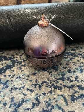 Purple Holiday Glass Ornament Ball - Elegant Shimmer